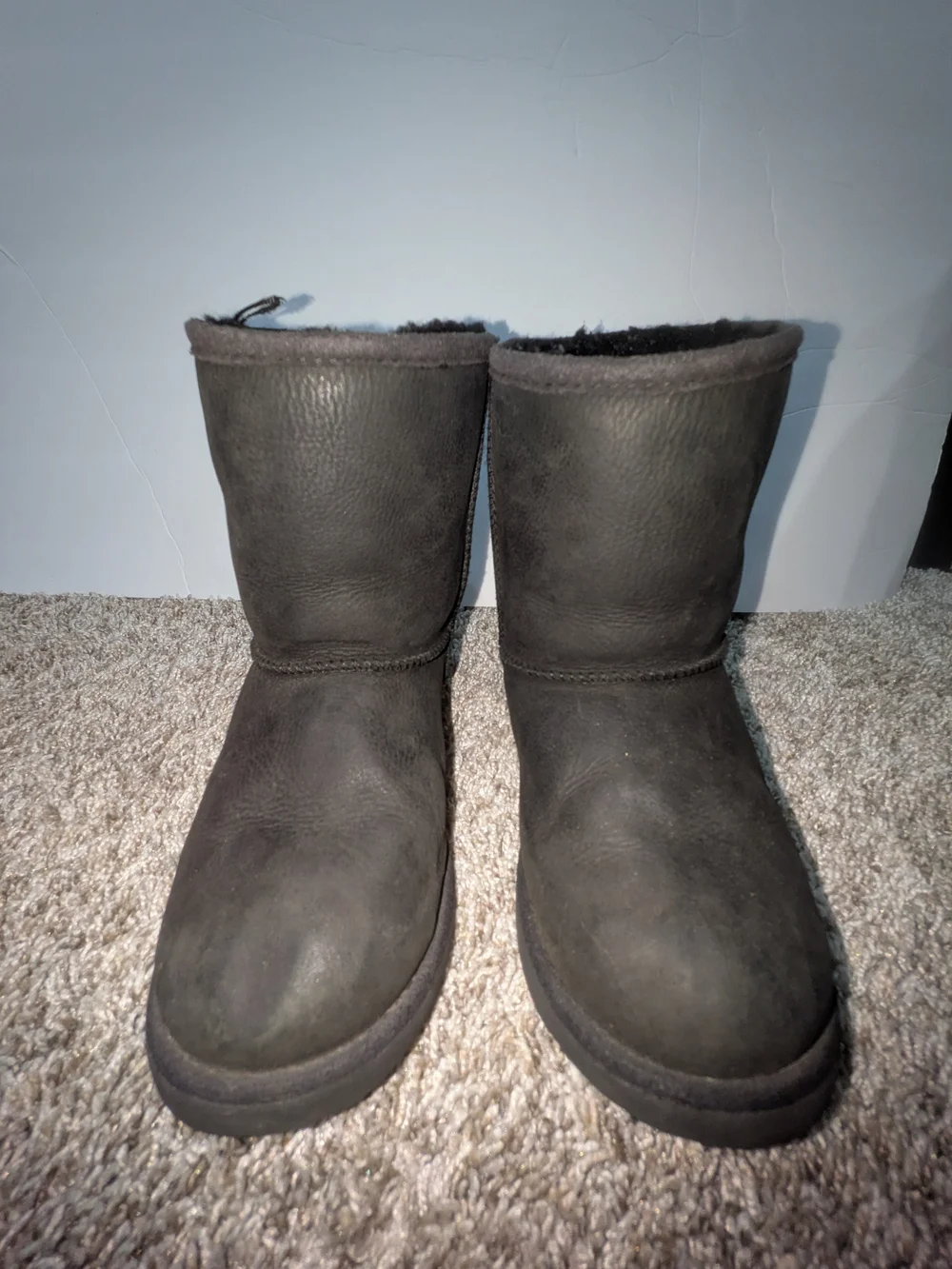 UGG Black Short Shearling Boot
